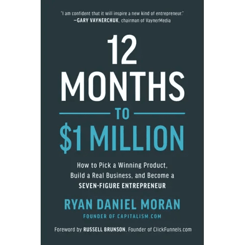 12 Months to $1 Million: How to Pick a Winning Product, Build a Real Business, and Become a Seven - Figure Entrepreneur - Hardcover - iShook Books