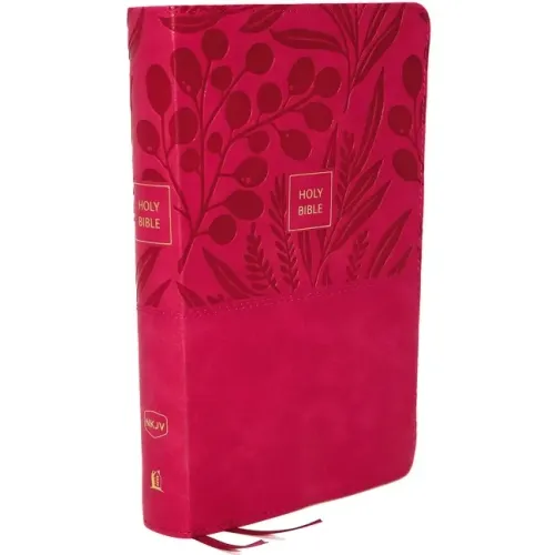 Nkjv, Reference Bible, Personal Size Large Print, Leathersoft, Pink, Red Letter Edition, Comfort Print: Holy Bible, New King James Version