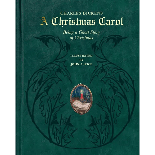 A Christmas Carol: Being a Ghost Story of Christmas (Deluxe Illustrated Leatherbound Edition) - Hardcover - iShook Books