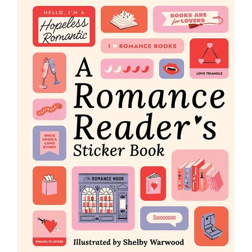 A Romance Reader's Sticker Book - Hardcover - iShook Books