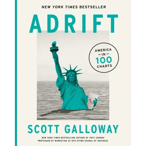 Adrift: America in 100 Charts - Hardcover - iShook Books