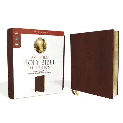Amplified Holy Bible, XL Edition, Leathersoft, Burgundy - Imitation Leather - iShook Books