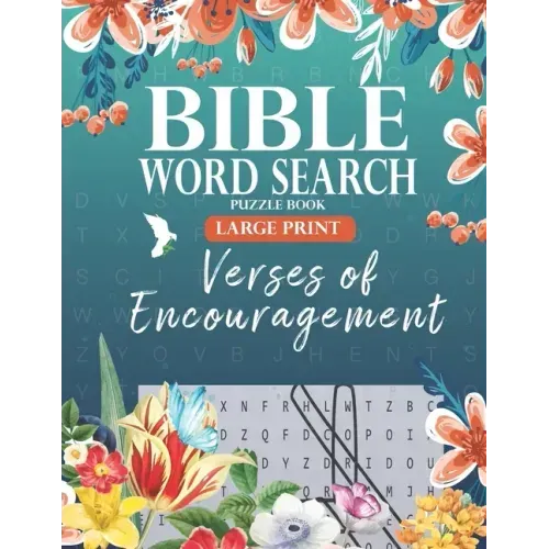 Bible Word Search Puzzle Book (Large Print): Verses of Encouragement: Scripture Verses on Hope, Faith & Strength - For Adults & Teens - Paperback - iShook Books