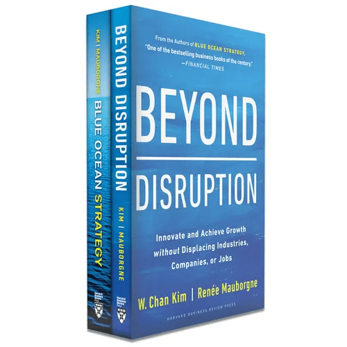 Blue Ocean Strategy + Beyond Disruption Collection (2 Books) - Hardcover - iShook Books