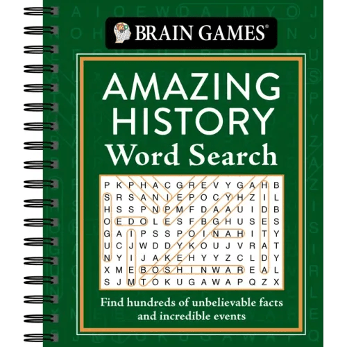 Brain Games - Amazing History Word Search: Find Hundreds of Unbelievable Facts and Incredible Events - Spiral - iShook Books