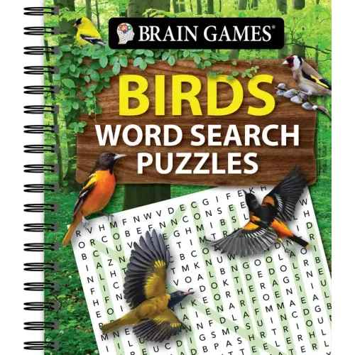 Brain Games - Birds Word Search Puzzles - Spiral - iShook Books