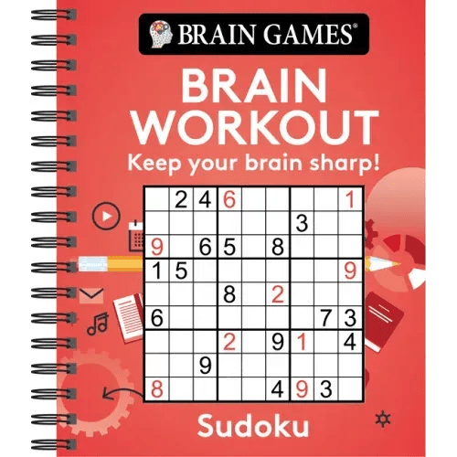Brain Games - Brain Workout: Sudoku - Spiral - iShook Books