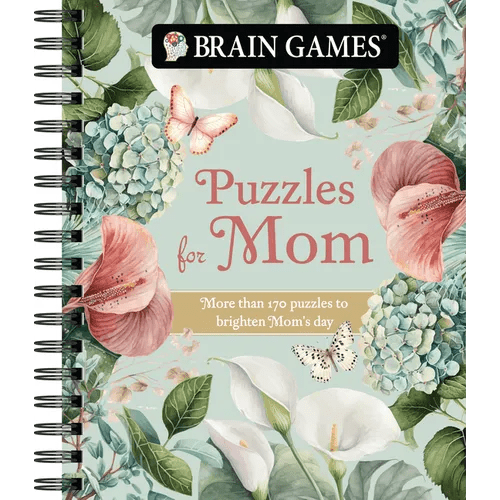 Brain Games - Puzzles for Mom: More Than 170 Puzzles to Brighten Mom's Day - Spiral - iShook Books