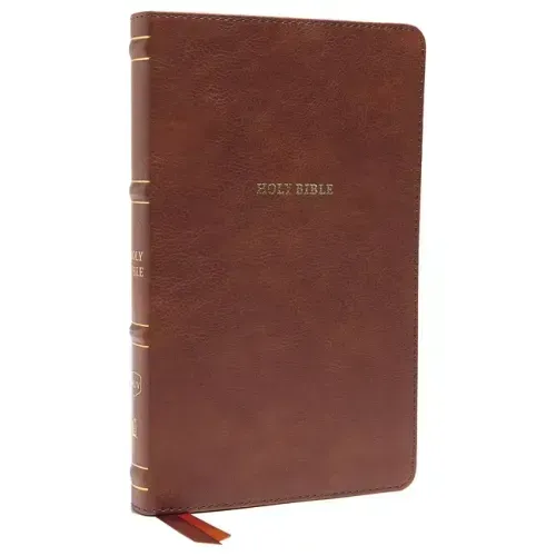 Nkjv, Thinline Bible, Leathersoft, Brown, Red Letter Edition, Comfort Print: Holy Bible, New King James Version