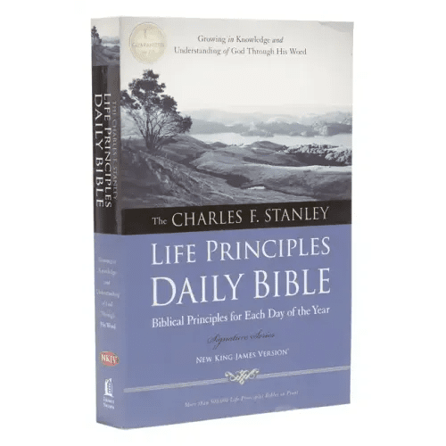 Charles F. Stanley Life Principles Daily Bible - NKJV - Paperback - iShook Books