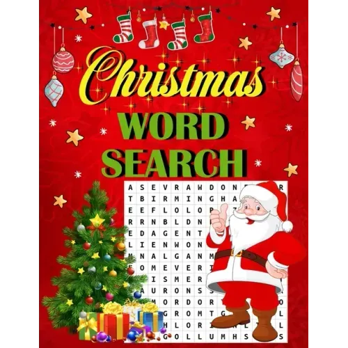 Christmas word search.: Easy Large Print Puzzle Book for Adults, Kids & Everyone for the 25 Days of Christmas. - Paperback - iShook Books