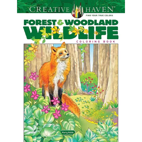 Creative Haven Forest & Woodland Wildlife Coloring Book - Paperback - iShook Books