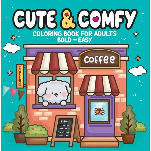 Cute & Comfy - Coloring Book for Adults - Paperback - iShook Books