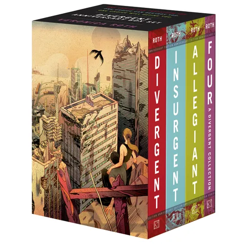 Divergent Anniversary 4 - Book Box Set: Divergent, Insurgent, Allegiant, Four - Paperback - iShook Books