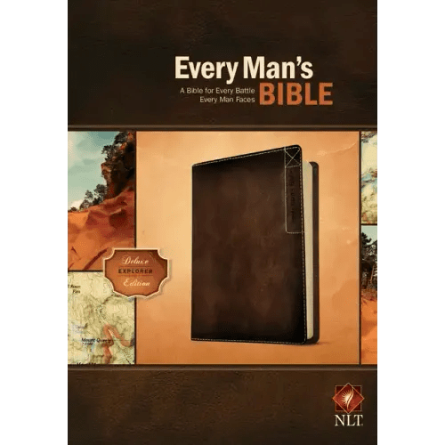 Every Man's Bible - NLT Deluxe Explorer - Imitation Leather - iShook Books
