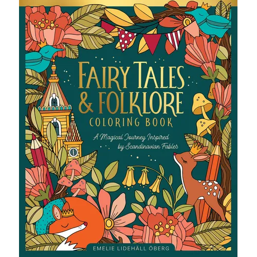 Fairy Tales & Folklore Coloring Book: A Magical Journey Inspired by Scandinavian Fables - Hardcover - iShook Books