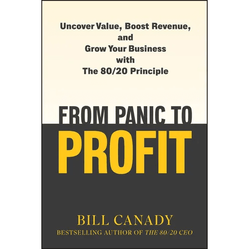 From Panic to Profit: Uncover Value, Boost Revenue, and Grow Your Business with the 80/20 Principle - Hardcover - iShook Books