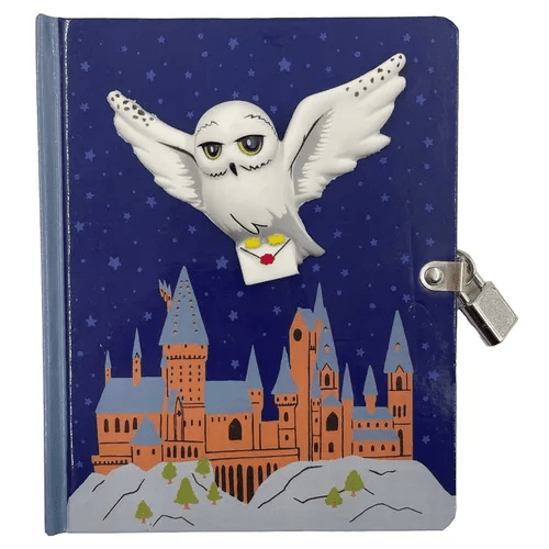 Harry Potter: Hedwig Squishy Lock & Key Diary - Hardcover - iShook Books