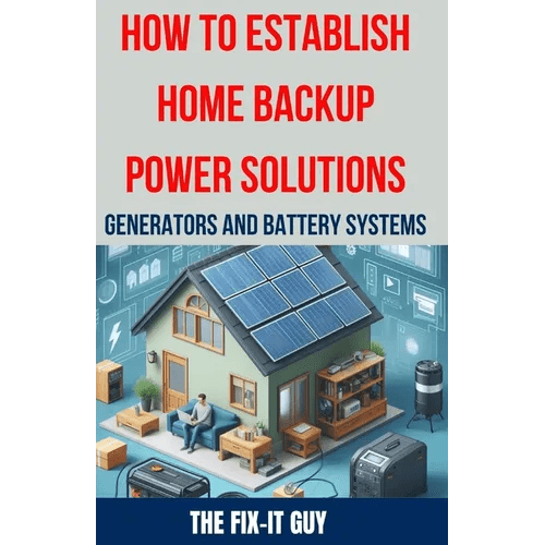 How to Establish Home Backup Power Solutions - Generators and Battery Systems: The Ultimate Guide to Choosing, Installing, and Maintaining Home Backup - Paperback - iShook Books