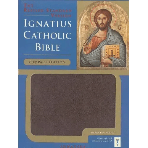Ignatius Catholic Bible - RSV - Compact Zipper - Bonded Leather - iShook Books