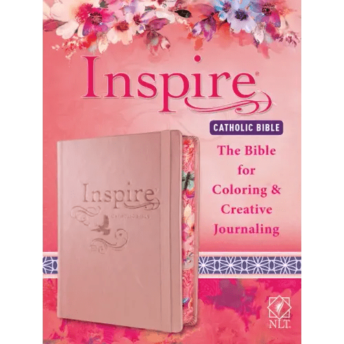 Inspire Catholic Bible NLT: The Bible for Coloring & Creative Journaling - Hardcover - iShook Books