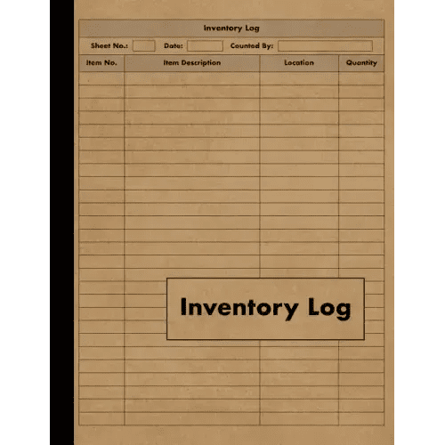 Inventory Log: Large Inventory Log Book - 120 Pages for Business and Home - Perfect Bound - Paperback - iShook Books