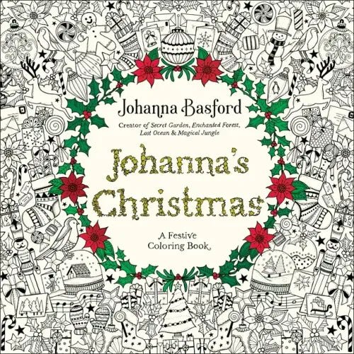 Johanna's Christmas: A Festive Coloring Book for Adults - Paperback - iShook Books