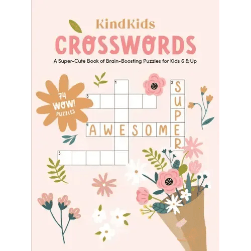 Kindkids Crosswords: A Super - Cute Book of Brain - Boosting Puzzles for Kids 6 & Up - Paperback - iShook Books