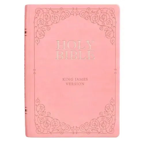 KJV Bible Giant Print Full Size Pink - Leather - iShook Books