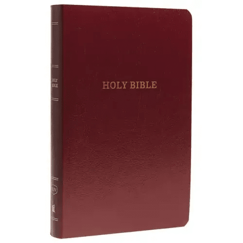 KJV, Gift and Award Bible, Imitation Leather, Burgundy, Red Letter Edition - Imitation Leather - iShook Books