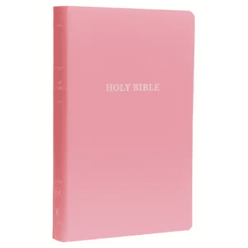 KJV, Gift and Award Bible, Imitation Leather, Pink, Red Letter Edition - Imitation Leather - iShook Books