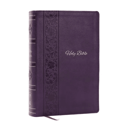 KJV Holy Bible: Personal Size Giant Print, Purple Leathersoft, Red Letter, Comfort Print: King James Version - Imitation Leather - iShook Books