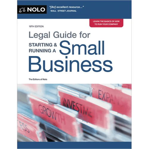 Legal Guide for Starting & Running a Small Business - Paperback - iShook Books