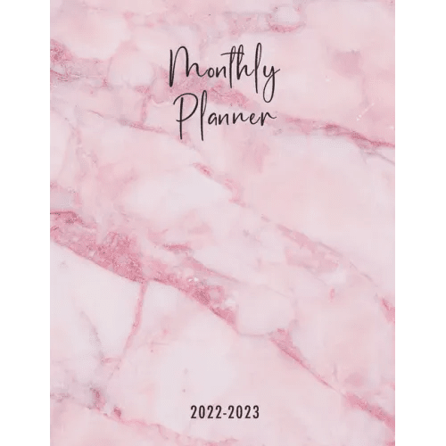 Montlhy Planner 2022-2023: Pink monthly planner to organize your day with mandala drawings - Paperback - iShook Books
