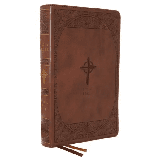 Nabre, New American Bible, Revised Edition, Catholic Bible, Large Print Edition, Leathersoft, Brown, Comfort Print: Holy Bible - Imitation Leather - iShook Books