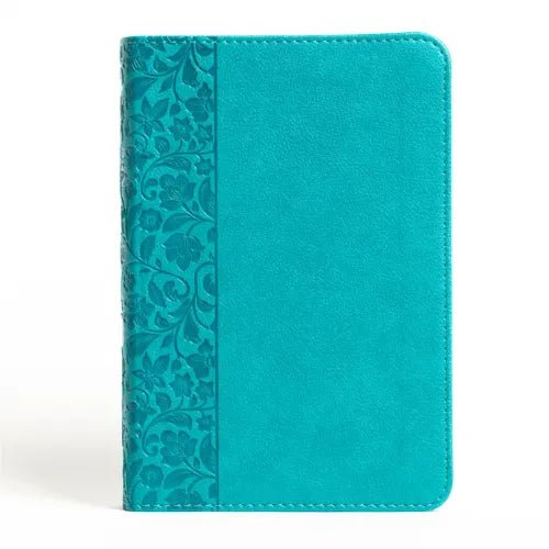 NASB Large Print Compact Reference Bible, Teal Leathertouch - Imitation Leather - iShook Books