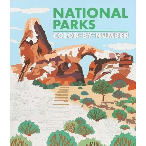 National Parks Color-By-Number - Paperback - iShook Books