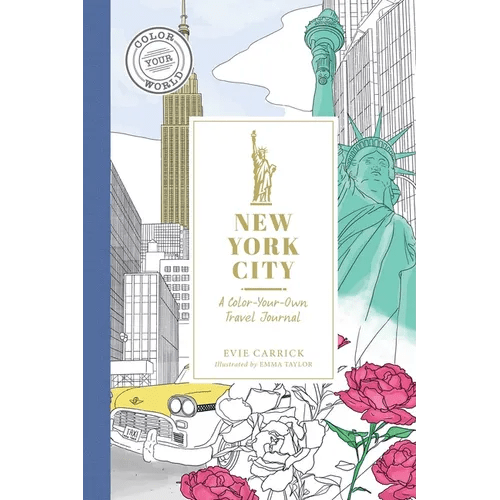 New York City: A Color - Your - Own Travel Journal - Hardcover - iShook Books