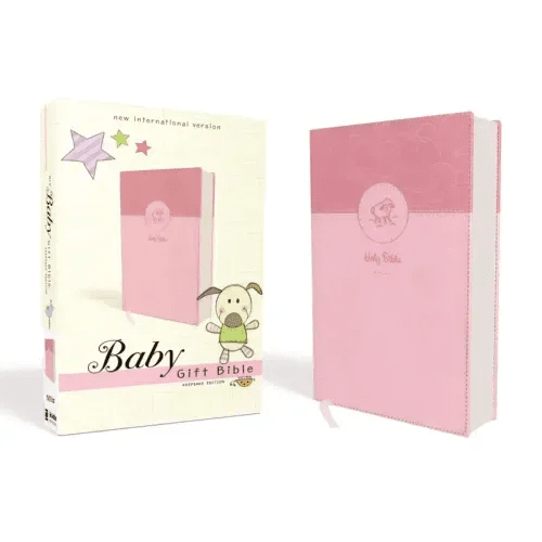 Niv, Baby Gift Bible, Holy Bible, Leathersoft, Pink, Red Letter, Comfort Print: Keepsake Edition - Leather - iShook Books