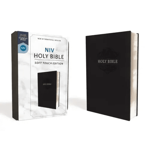 NIV, Holy Bible, Soft Touch Edition, Imitation Leather, Black, Comfort Print - Imitation Leather - iShook Books