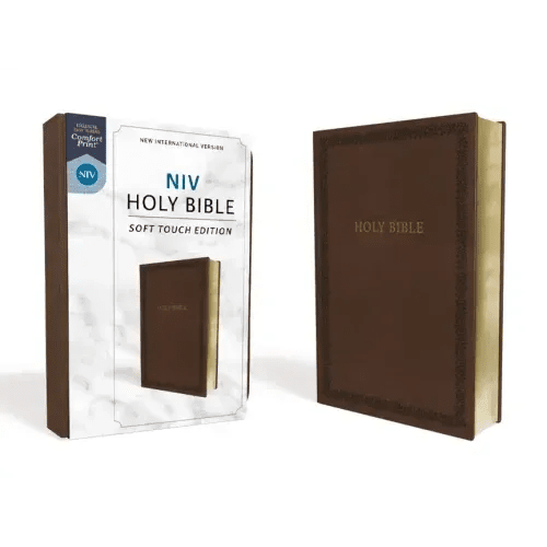 NIV, Holy Bible, Soft Touch Edition, Imitation Leather, Brown, Comfort Print - Imitation Leather - iShook Books