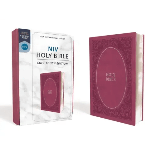 NIV, Holy Bible, Soft Touch Edition, Imitation Leather, Pink, Comfort Print - Imitation Leather - iShook Books
