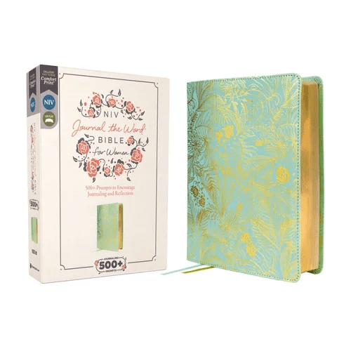 Niv, Journal the Word Bible for Women (Perfect for Note - Taking), Leathersoft, Teal, Red Letter, Comfort Print: 500+ Prompts to Encourage Journaling an - Imitation Leather - iShook Books