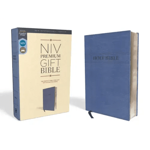 Niv, Premium Gift Bible, Leathersoft, Navy, Red Letter Edition, Comfort Print - Imitation Leather - iShook Books