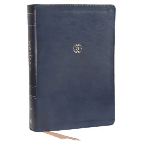 Niv, the Woman's Study Bible, Leathersoft, Blue, Full - Color, Thumb Indexed: Receiving God's Truth for Balance, Hope, and Transformation - Imitation Leather - iShook Books