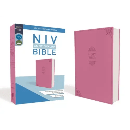 NIV, Value Thinline Bible, Imitation Leather, Pink - Imitation Leather - iShook Books