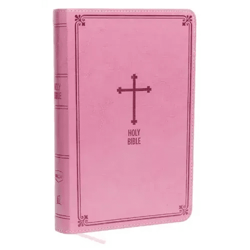 NKJV, Deluxe Gift Bible, Imitation Leather, Pink, Red Letter Edition - Imitation Leather - iShook Books