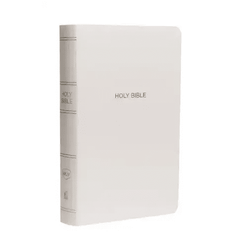 NKJV, Gift and Award Bible, Leather - Look, White, Red Letter Edition - Imitation Leather - iShook Books