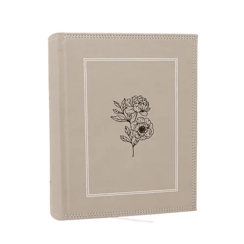 Nkjv, Journal the Word Bible: Reflect, Journal or Create Art Next to Your Favorite Verses (Stone Leathersoft Over Board, Red Letter, Comfort Print) - Hardcover - iShook Books