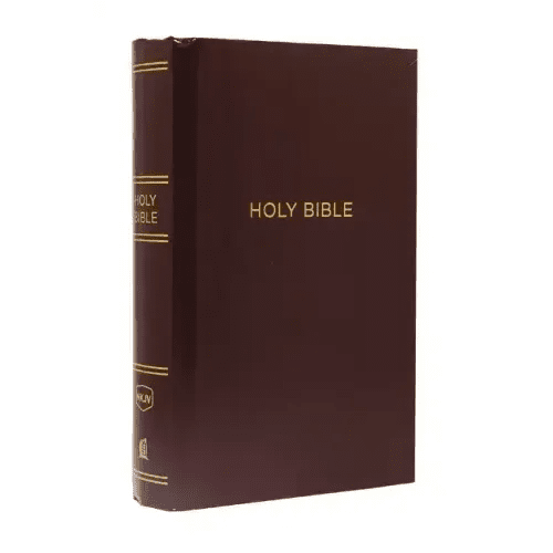 NKJV, Pew Bible, Large Print, Hardcover, Burgundy, Red Letter Edition - Hardcover - iShook Books